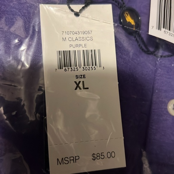 New with Tag Recent Polo Ralph Lauren Men's 100% Cotton Purple T-Shirt XL, XXl - Picture 11 of 11